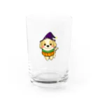 Link0723のマルプーちゃん　ハロウィーンスタイル！ Water Glass :front