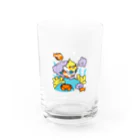 Cody the LovebirdのChubby Bird サンゴ礁を守ろう！　オカメインコと海のお友達 Water Glass :front