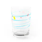 スイカ大好きマンのヨーヨー柄1 Water Glass :front