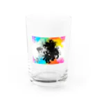 紅空月(kouzuki)designの金魚花_colorful Water Glass :front