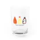 This is Mine（ディスイズマイン）のCook penguin ー黒ロゴVer.ー Water Glass :front