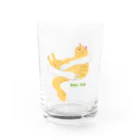 momolove のBaby hugにゃんこ(長毛茶トラ猫) Water Glass :front