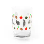 いきもの大好き！ほほえみフレンズのウサギぱらだいす！ Water Glass :front