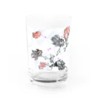 1℃⑥8〜わんど☆ろくまる屋のシャボン金魚と桜 Water Glass :front