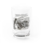 洋古書復刻堂「エスプリ　ド　グランヴィル」のJ・J・グランヴィル画『ウサギと亀（ラフォンテーヌ（イソップ）寓話集より）』  Water Glass :front