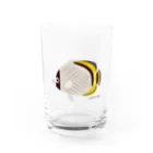 Astrio SUZURI店のフライチョウチョウウオちゃん Water Glass :front