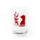 赤猫茶会制作所の赤猫茶会ロゴ Water Glass :front