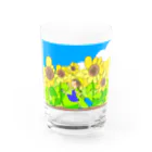 canyouの向日葵のおんなのこ Water Glass :front