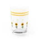 TRUNK siteのレトロサンフラワー Water Glass :front
