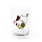  ふじねこ屋のホルンねこ Water Glass :front