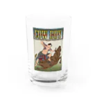 nidan-illustrationの"cow boy"(武者絵) #1 Water Glass :front