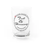 Eim&BeのTime of harmony(グレーロゴ✖️赤ハート) Water Glass :front