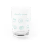 Hi*roomのステッチ風のミズクラゲ Water Glass :front