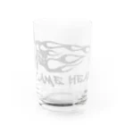 Ａ’ｚｗｏｒｋＳのFLAME HEAD WHT Water Glass :front