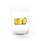 きゃべつくりーむのひよことりお Water Glass :front