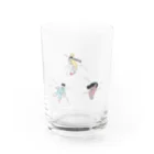 にしやま み〜たろうのみんなでおやすやすや Water Glass :front