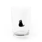 くろぺい舎の折れしっぽのくろぺい Water Glass :front