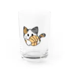 グリヴェール森の雑貨のねこ【ミケ】 Water Glass :front