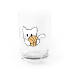 グリヴェール森の雑貨のねこ【白】 Water Glass :front