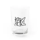 タフタフさんのフレブル　コテっ Water Glass :front