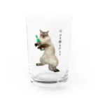 m_fujitaの飲兵衛ルーくん Water Glass :front