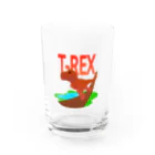 🕷Ame-shop🦇のT-REX（原色バージョン） Water Glass :front