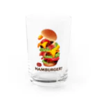 Train Kids! SOUVENIR SHOPのデカ盛りハンバーガー ! Water Glass :front