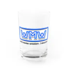 マスクド・ニシオカの新生wMwロゴ Water Glass :front