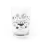 紗ノさん家のONIKAWA Tシャツ（白) Water Glass :front