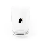 布団の中は無重力の無重力ぺんぎん Water Glass :front