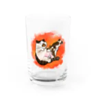 ねこじいショップのでぶねこーずグラス Water Glass :front