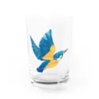 ヒフミヨイのカワセミ Water Glass :front