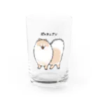 くもりのクリームぽめ Water Glass :front