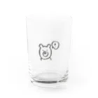 チーム女子の味方のくま Water Glass :front