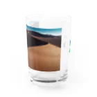 そろ日和別館（世界の風景グッズ）の夕暮れのナミブ砂漠（そろ日和ロゴ入り） Water Glass :front