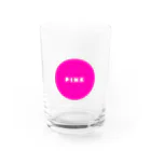 PのCIRCLE PINK. Water Glass :front