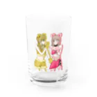 寝不足うさぎのアイシテ寅のコ Water Glass :front