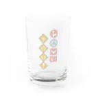 優木ごまヲの道路標識なラビュー Water Glass :front