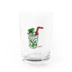 HIDEPAINT　SUZURI店のモヒート Water Glass :front