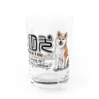 オリジナル工房プリントンの秋田犬  イラストプリント Water Glass :front