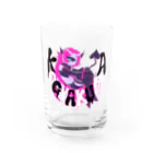 ころもやぎの（黒文字ver)こぎゃくまちゃんと一緒 Water Glass :front