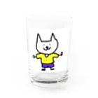 犬好きの服を着てみた犬 Water Glass :front