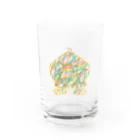 KURUMIMISHOPのロッキ・チャン シルエットモザイク Water Glass :front