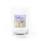 三度の飯よりの猫打ち上げ Water Glass :front