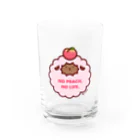 Nari's Farm(ナリズファーム)ひつじと桃のNO PEACH,NO LIFE.★ Water Glass :front