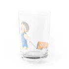 三日月屋のおさんぽ Water Glass :front