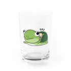 あおがねミラクルショッピングのカタパルトくん Water Glass :front