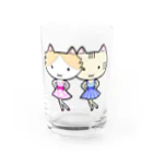 neko*neko*の猫のナナミとミミ子 Water Glass :front