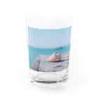 星月の店の潮騒のグラス Water Glass :front