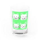 edamamedaisukiの四つ子の猫 Water Glass :front
